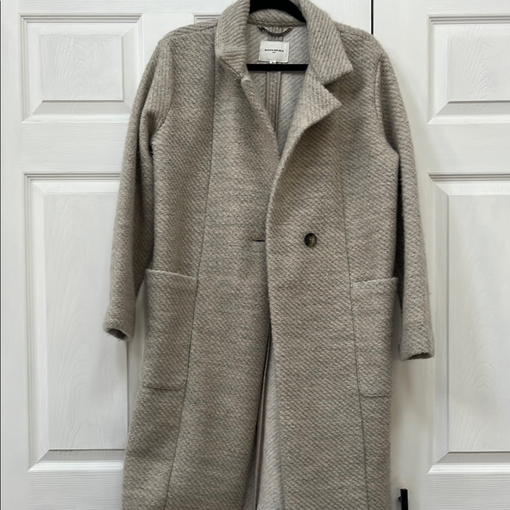 Banana Republic Factory Knit Twill Coat